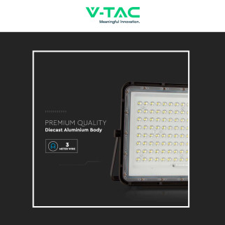 VT-180W Faro LED 20W INero P65 Pannello e Telecomando V-Tac