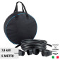 Daze Cavo di Ricarica AC Tipo 2 7,4kW Monofase IP55 Colore Grigio Lunghezza 5m Compatibile con Dazebox - mod. CB0232MG