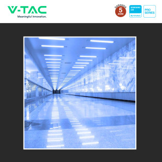 Tubo LED Prismatico Plafoniera 20W 60cm VT-8-20 V-Tac Pro