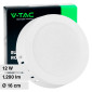 V-Tac VT-60012 Pannello LED Rotondo 12W SMD da Parete con Driver - SKU 7873 / 7874 / 7875