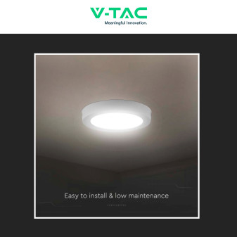 VT-60012 Mini Pannello LED Rotondo 12W SMD da Parete V-Tac