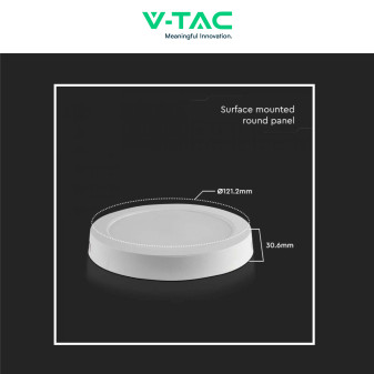 VT-60006 Mini Pannello LED Rotondo 6W SMD da Parete V-Tac