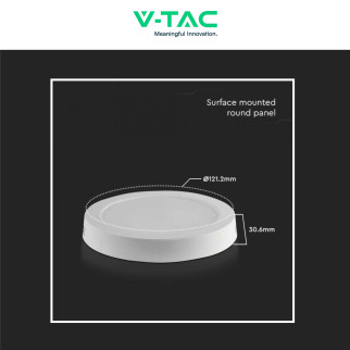 VT-60006 Mini Pannello LED Rotondo 6W SMD da Parete V-Tac