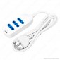 Life Multipresa 3 Posti Colore Bianco - per Interno - mod. 38.1030123E
