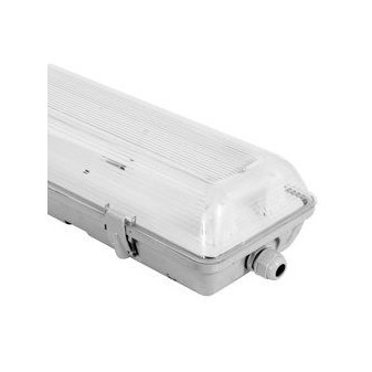 Life Plafoniera Doppia Impermeabile per 2 Tubi LED T8 da 60cm - mod.