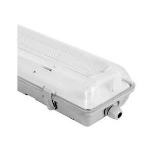 Life Plafoniera Doppia Impermeabile per 2 Tubi LED T8 da 60cm - mod.