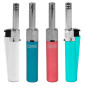 Clipper Mini Tube Accendigas Elettronico Piccolo Ricaricabile Multiuso a Tinta Unita - Serie da 4 Accendini