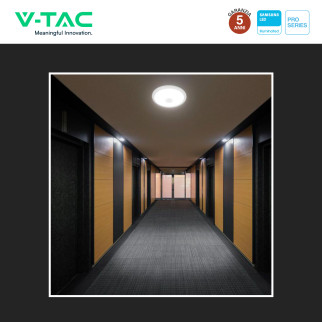 VT-13CCT Plafoniera 3in1 LED Rotonda 12W SMD Chip Samsung V-Tac Pro