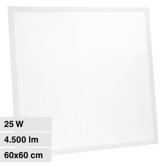 VT-60025 Pannello LED SMD Quadrato 60x60 25W da Incasso con Driver
