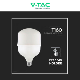V-Tac VT-21065 Lampadina LED E27 Hi-Power 60W Tubolare T160 SMD