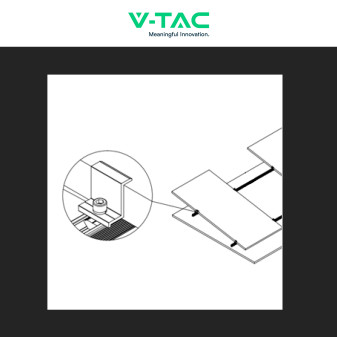 V-Tac 20 Morsetti Terminali Neri in Alluminio per Pannelli Fotovoltaici