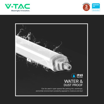 VT-12049 Tubo LED Plafoniera GT Series 48W SMD Linkabile IP65 V-Tac