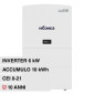 V-Tac Hiconics HEC2-S6.0Hr2 All-In-One Inverter Monofase Ibrido 6kW + Accumulo 10,2kWh CEI 0-21 IP65 - SKU 119821 [TERMINATO]