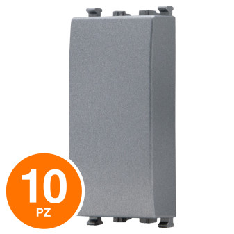 MAPAM Falso Polo Sun-T5 SUN-F900GR Grigio - Confezione 10pz - mod. SUN-F900GR - Compatibile con Vimar ARKÉ