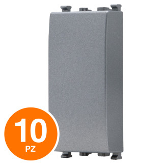 MAPAM Falso Polo Sun-T5 SUN-F900GR Grigio - Confezione 10pz - mod. SUN-F900GR - Compatibile con Vimar ARKÉ
