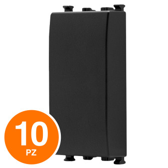MAPAM Falso Polo Sun-T5 SUN-F900NE Nero - Confezione 10pz - mod. SUN-F900NE - Compatibile con Vimar ARKÉ