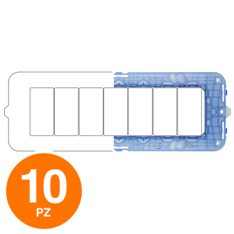 MAPAM Supporto Sun-T5 7P SUN-S9007 - Confezione 10pz - mod. SUN-S9007 - Compatibile con Vimar ARKÉ