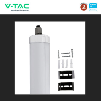 VT-6076S Tubo LED Plafoniera 18W SMD Linkabile IP65 V-Tac