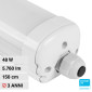 V-Tac VT-1574S Tubo LED Plafoniera Linkabile 48W Lampadina SMD Chip Samsung Impermeabile IP65 150cm - SKU 2162871 / 2162861
