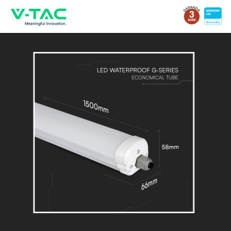 VT-1574S Tubo LED Plafoniera Linkabile 48W Lampadina SMD Chip Samsung