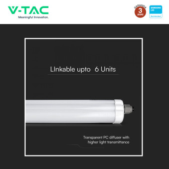 VT-1574S Tubo LED Plafoniera Linkabile 48W Lampadina SMD Chip Samsung