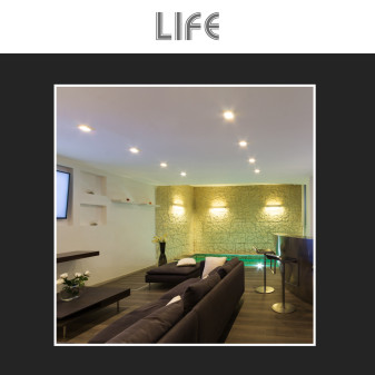 Faretto PAR16 LED Lampadina GU10 5,5W SMD in Vetro Life