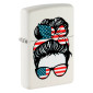Zippo Accendino a Benzina Ricaricabile ed Antivento con Fantasia American Woman Design - mod. 46156