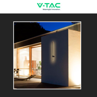 VT-11112 Lampada LED da Muro 12W SMD IP65 Colore Nero V-Tac