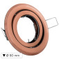 Kanlux ARGUS II CT-2115-AN Portafaretto Rotondo Orientabile da Incasso con Portalampada per Lampadine GU10 - mod. 37157