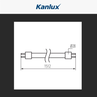 Tubo LED T8 G13 22W SMD 150cm in Vetro con Starter Kanlux