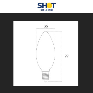 Acquista Bot Lighting Lampadina LED E14 4,5W Candela Frost
