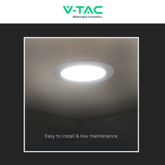VT-61012 Mini Pannello LED Rotondo Slim 12W SMD da Incasso V-Tac