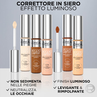 L'Oréal Paris Accord Parfait Correttore Illuminante Rimpolpante 0.5D