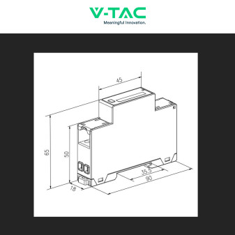 Misuratore Inverter Monofase per Impianti Fotovoltaici V-Tac