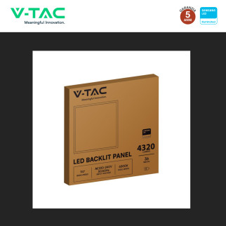 VT-61036 Pannello LED Samsung SMD Quadrato 60x60 36W Incasso Driver