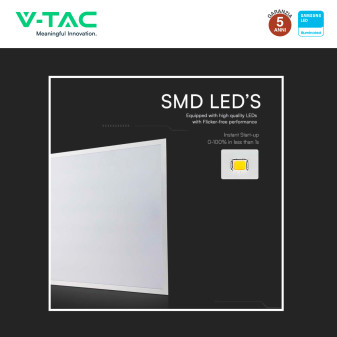 VT-61036 10 Pannelli LED Samsung SMD Quadrati 60x60 36W Incasso
