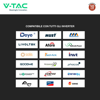 VT-48200B Accumulatore 9.60kWh Impianti Fotovoltaici V-Tac