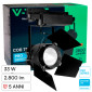 V-Tac VT-433 Faretto LED da Binario 33W Track Light COB Chip Samsung Colore Nero con Fascio Luminoso Regolabile - SKU 21372