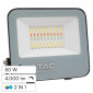 V-Tac VT-44053 Faro LED 50W Faretto SMD RGB+W IP65 Dimmerabile con Telecomando Colore Nero - SKU 23463