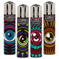 Clipper Micro Accendino a Pietrina Piccolo Ricaricabile con Fantasia I See You - Serie da 4 Accendini