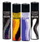 Clipper Large Accendino a Pietrina Grande Ricaricabile con Fantasia Octopus - Serie da 4 Accendini