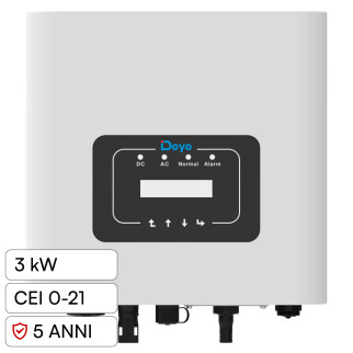 V-Tac Inverter Monofase On-Grid 3kW IP65 CEI 0-21