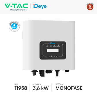 Kit 9 Pannelli Solari 410W + Inverter Monofase 3,6kW + Quadri DC/AC