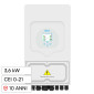 V-Tac Deye Inverter Fotovoltaico Monofase Ibrido On-Grid / Off-Grid 3,6kW 10 Anni Display LCD Touch CEI 0-21 - SKU 11725