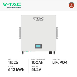 Kit Inverter 3,6kW Monofase LCD IP65 CEI 0-21 + Batteria