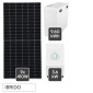 V-Tac Kit 3,69kW 9 Pannelli Solari Fotovoltaici 410W + Inverter Monofase + Batteria 9,60kWh - SKU 119109 + 11725 + 11523