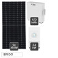 V-Tac Kit 3,69kW 9 Pannelli Solari Fotovoltaici 410W + Inverter Monofase + Batteria da Muro 5,12kWh - SKU 119109 + 11725 + 11526