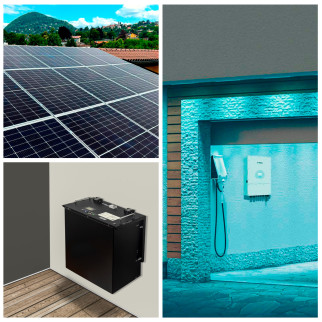 Set 15 Pannelli Solari 410W + Inverter 6kW + Batteria V-Tac