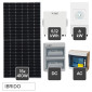 Kit 15 Pannelli Solari V-Tac Austa 410W + Inverter Deye Monofase + Batteria da Muro 5,12kWh + Quadro DC 2 Stringhe + Quadro AC
