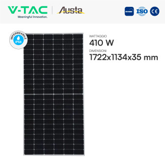 24 Pannelli Solari 410W + Inverter 10kW + Batteria V-Tac